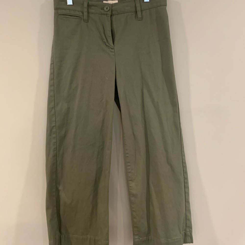 LOFT Green Wide Leg Pants